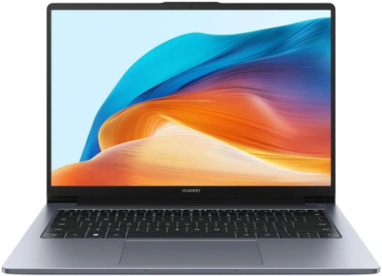 Ноутбук Huawei MateBook D 14 53013XFQ i5 12450H/8GB/512GB SSD/ UHD Graphics/14 FHD IPS/WiFi/BT/Cam/NoOs/space gray