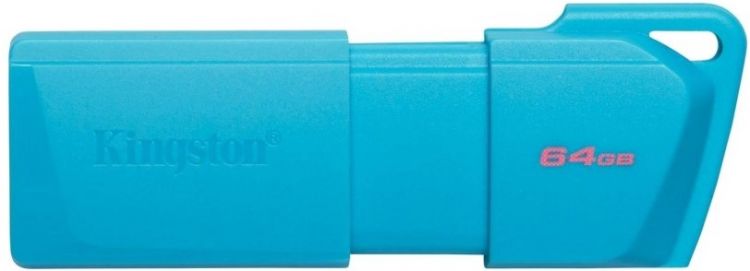  Накопитель USB 3.2 128GB Kingston KC-U2L128-7LB DataTraveler Exodia M Neon (AQUA BLUE)