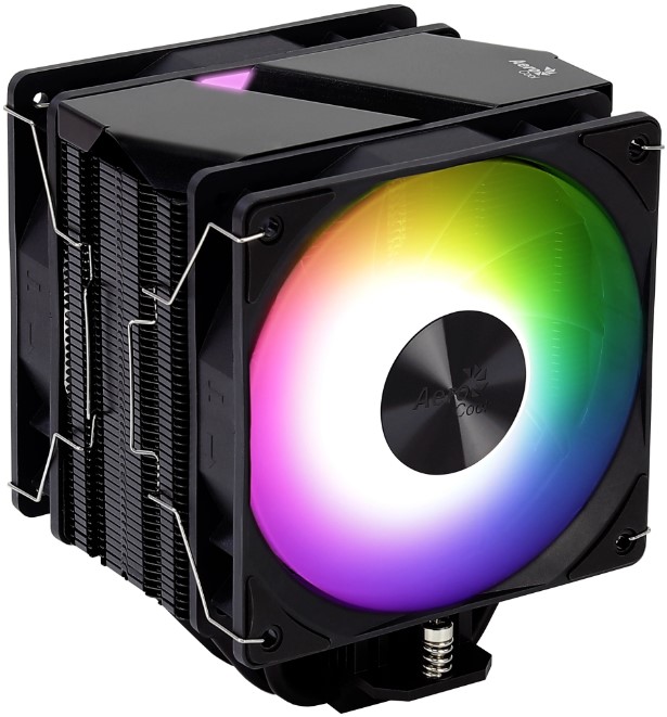 Кулер AeroCool Rime 4 Dual 4711099470969 LGA2066, 2011, 1200, 115X, AM4 (2*120x120x25mm, 800-1800rpm, 17-34 dBA, 37.1-75.3 CFM, 250W, 4-Pin PWM, ARGB)