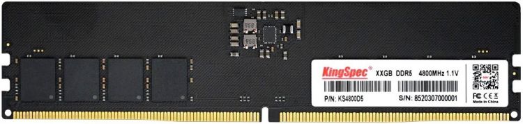 Модуль памяти DDR5 8GB KINGSPEC KS4800D5P11008G PC5-38400 4800MHz CL40 1.1V Ret