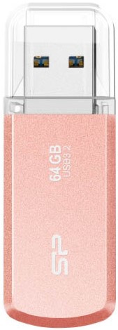 Накопитель USB 3.2 64GB Silicon Power SP064GBUF3202V1P Helios 202, розовое золото