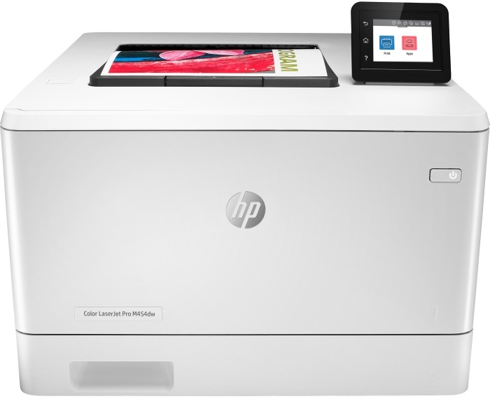 Лазерные цветные  Xcom-Shop Принтер лазерный цветной HP Color LaserJet Pro M454dw W1Y45A A4, 27/27 стр/мин, дуплекс, доп лоток 550л, 512Мб, USB, Ethernet, Wi-Fi