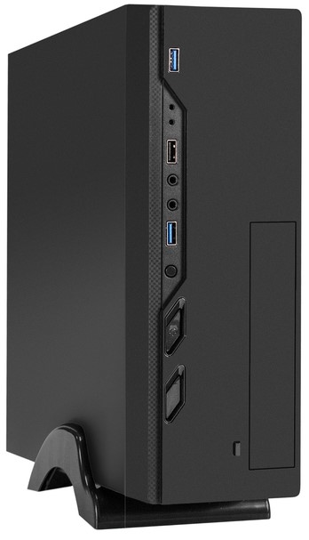 Корпус mATX Exegate MI-208U2/M350 EX296295RUS черный, БП 350W, 2*USB 3.2, USB 2.0, audio