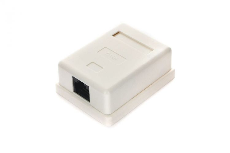 Розетка Cablexpert NA216 RJ-45 кат.6 внешняя 1 порт, 110&Krone