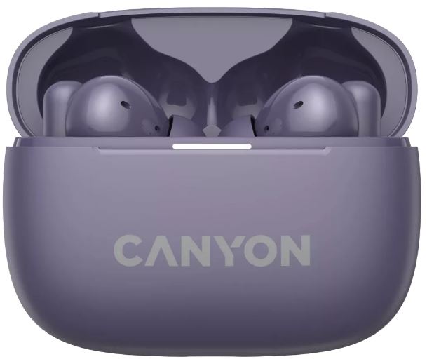 Наушники беспроводные Canyon TWS-10 BT, 20Hz-20kHz, цвет фиолетовый