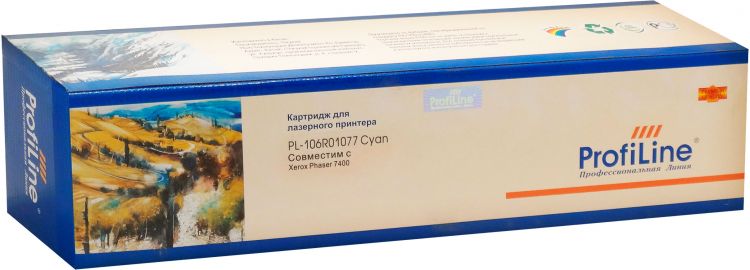 Картридж ProfiLine PL_106R01077_C для Xerox Phaser 7400/7400DN/7400DT/7400DX/7400DXF/7400N cyan 15000 копий