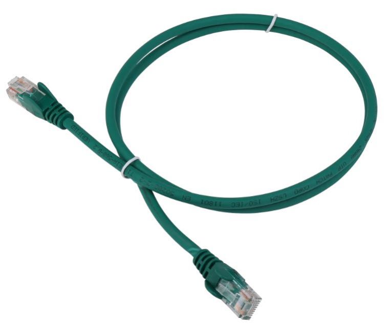 Кабель патч-корд U/UTP 6 кат. 2м Lanmaster LAN-PC45/U6-2.0-GN RJ45 - RJ45, 4 пары, зеленый, LSZH