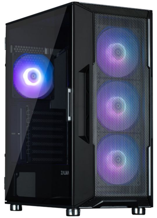 Корпус ATX Zalman i3 NEO ARGB черный, без БП, боковая панель из закаленного стекла, 2*USB 3.0, USB 2.0, audio