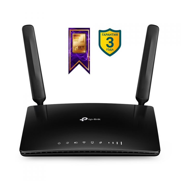 Роутер TP-LINK TL-MR6400 Wi-Fi 150Mbps 802.11g/n, 3xLan 10/100, 1xWan 10/100, 1 слот для SIM-карты, LTE, 4G