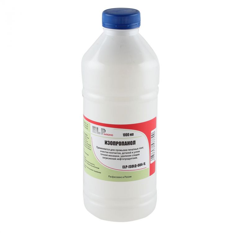 Спирт изопропиловый ELP ELP-ISOLQ-004-1L химически чистый, без запаха, фл.1л., производство Shell, фасовка Россия