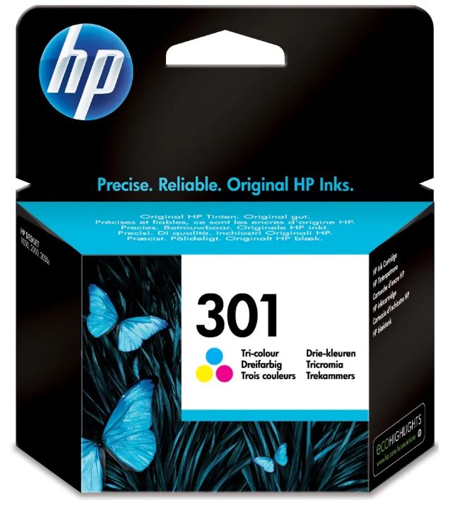 Картридж HP CH562EE 301 струйный трехцветный (100 стр)