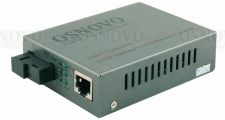 Медиа-конвертер OSNOVO OMC-100-11S5a оптический Fast Ethernet для передачи Ethernet по одному волокну одномодового оптического кабеля до 20км (по мног