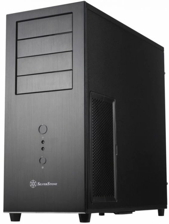 Корпус mATX SilverStone G410TJ04BE00020 черный, без БП, 4*USB 2.0, audio