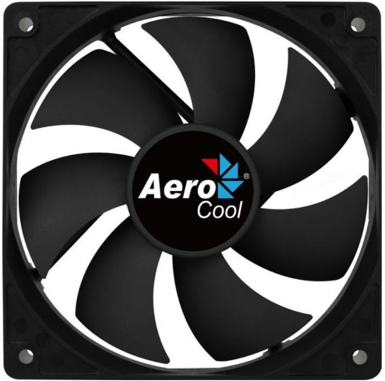 Вентилятор для корпуса AeroCool Force 12 4718009157989 black, 120x120x25мм, 1000 об./мин., разъем MOLEX 4-PIN + 3-PIN, 23.7 dBA