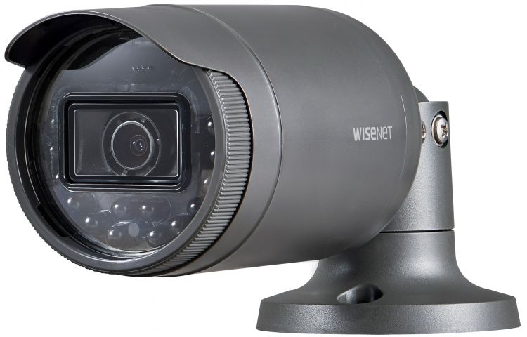 Камеры цилиндрические Видеокамера IP Wisenet LNO-6020R 2Мп, 4 мм, 80°, день/ночь (эл.мех. ИК фильтр), ИК подсветка до 30 м., 1/2.9 CMOS, 30к/сек, цв. 0,18/ 0лк с ИК подсве