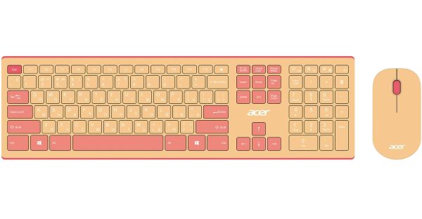 Клавиатура и мышь Wireless Acer OCC205 ZL.ACCEE.00F USB, pink