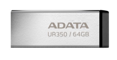 Накопитель USB 3.2 64GB ADATA UR350-64G-RSR/BK UR350 metal black