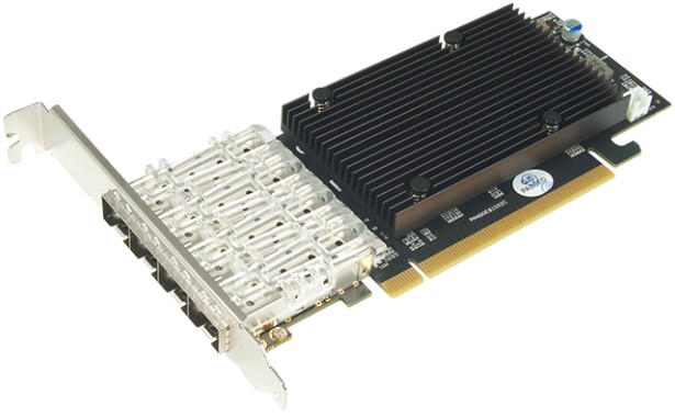 Сетевая карта SunRich (ST Lab) N-750 25G 4*SFP28 PCIe Intel E810-CAM1