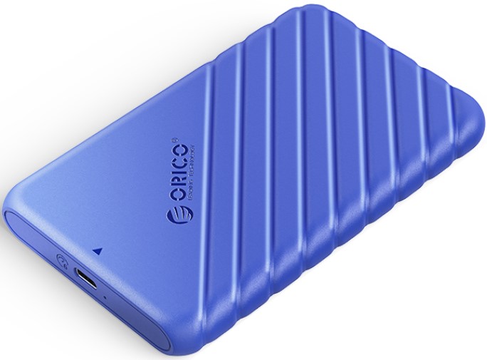 Внешний корпус Orico 25PW1C-C3 2.5, USB3.1 Gen1 - Type-C, синий