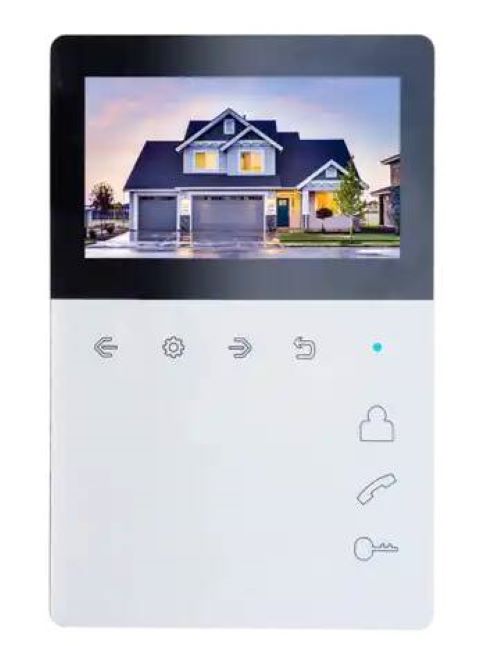 Видеодомофон Tantos ELLY экран 4,3 дюйма, сенсорные кнопки, встроенный блок питания, вертикальное исполнение