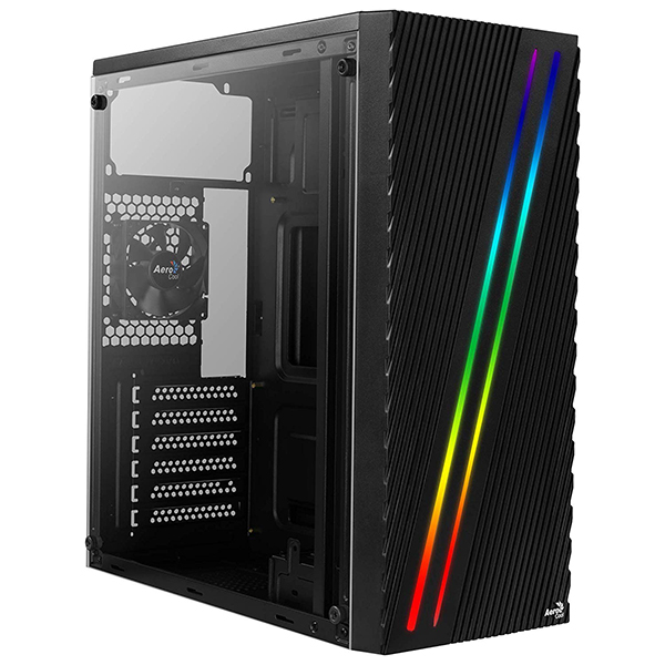 Корпуса AeroCool Корпус ATX AeroCool Streak Black 4718009158573 без БП, 2xUSB2.0, USB3.0, audio (ACCM-PV19012.11)