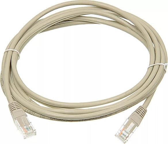   Xcom-Shop Кабель патч-корд U/UTP 6 кат. 5м Lanmaster LAN-PC45/U6-5.0-GY RJ45 - RJ45, 4 пары, серый, LSZH