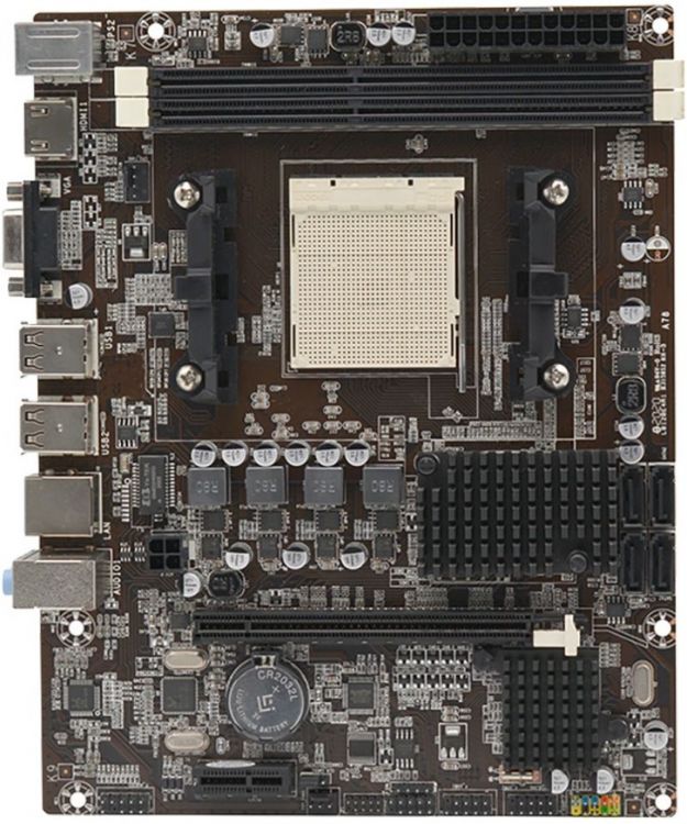 Материнская плата mATX Afox A780S-MA3 (AM3/AM3+, AMD RS780 SB710/SB700, 2*DDR3 (1600), 4*SATA 3GB, 2*PCI-E, HDMI, 6*USB 2.0, 2*PS/2, 3*Audio)