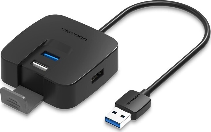 Концентратор Vention OTG USB 3.0/2.0 CHABD на 4 порта, 0.5м. черный