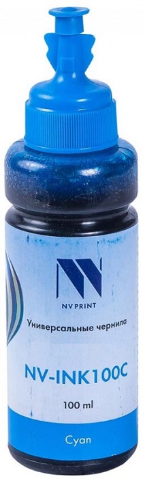 Чернила NVP NV-INK100CBr универсальные на водной основе для Brother, 100 ml, cyan