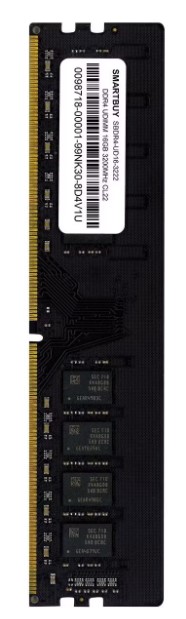 Модуль памяти DDR4 16GB SmartBuy SBDR4-UD16-3222 PC4-25600, 3200MHz CL22 1.2V