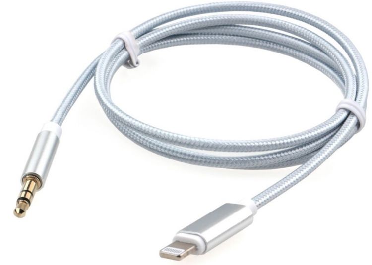 Кабель-переходник Cablexpert CCAB-AP35M-1M-W USB Lightning/Jack3.5, Mobile, 1м, белый, коробка