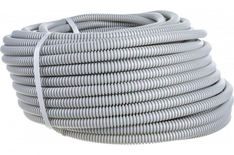 Трубы для прокладки кабеля  Xcom-Shop Труба гофрированная лёгкая Ecoplast 10116-50B ПВХ, с зондом диам 16мм (50м)