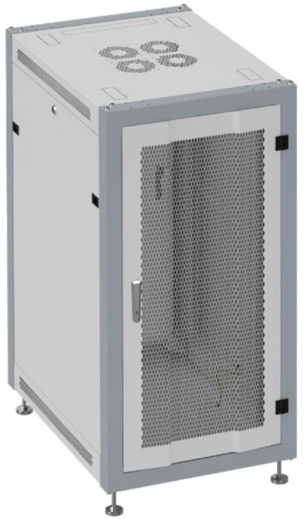 Шкаф напольный 19, 33U SYSMATRIX SL 6633.732 600x600x1600mm (ШхГхВ) передняя дверь перфорированная, задняя дверь сплошная металлическая, поворотная р