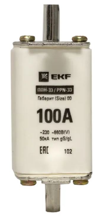 Предохранитель EKF fus-33/160/100 ППН-33 160/100А габарит 00