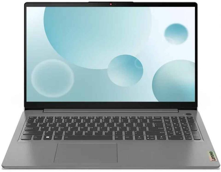 Ноутбук Lenovo IdeaPad 3 15IAU7 82RK00YVRK i3-1215U/8GB/256GB SSD/noDVD/UHD Graphics/15.6 FHD/Cam/BT/WiFi/noOS/grey/RU kbd