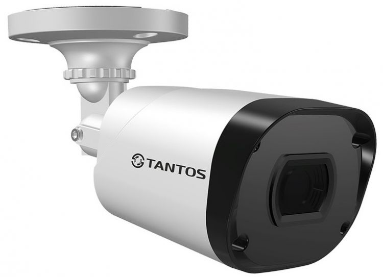Видеокамера Tantos TSc-P5HDf уличная цилиндрическая 4в1 (AHD, TVI, CVI, CVBS) 5 МП с ИК-подсветкой, металлический корпус