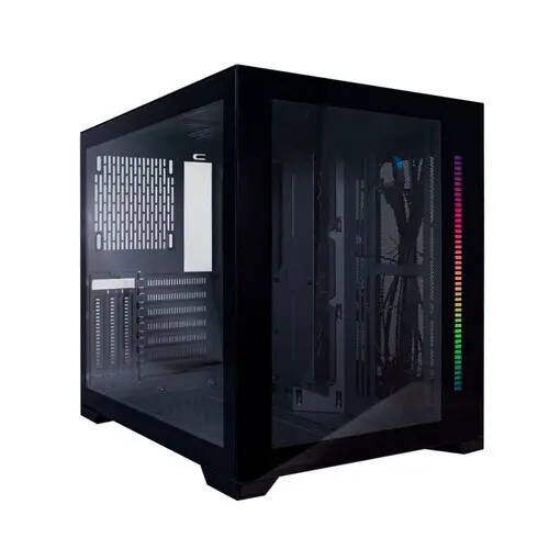 Корпус ATX 1STPLAYER SP7-BK черный, без БП, боковая и лицевая панель закаленное стекло, USB Type-C, 2*USB 3.0, audio