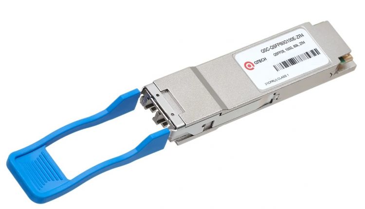 Трансивер QTECH QSC-QSFP80G100E-ZR4 100G QSFP28, ZR4, 80km