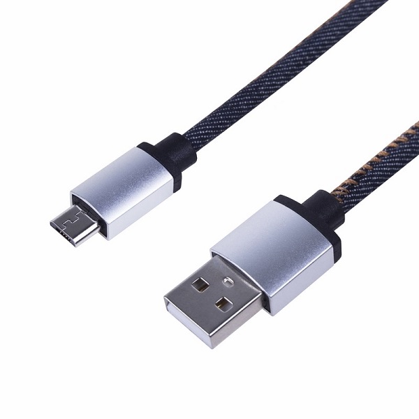 Кабель интерфейсный  Rexant 18-4242 microUSB, шнур в джинсовой оплетке (10шт)