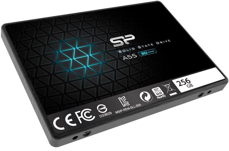 SSD Silicon Power  Xcom-Shop Накопитель SSD 2.5'' Silicon Power SP256GBSS3A55S25 Ace A55 256GB SATA 6Gb/s 3D NAND TLC 550/450MB/s MTBF 1.5M