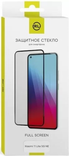 Защитное стекло Red Line УТ000027430 с чёрной рамкой для Xiaomi 11 Lite 5G NE Full Screen tempered glass FULL GLUE