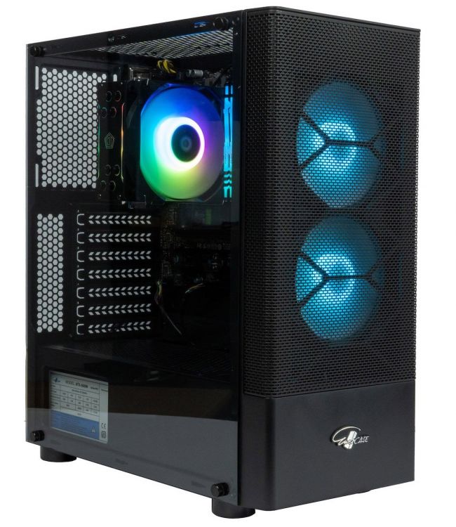 Корпус ATX Eurocase B02RGB черный, без БП, RGB, закаленное стекло, USB3.0