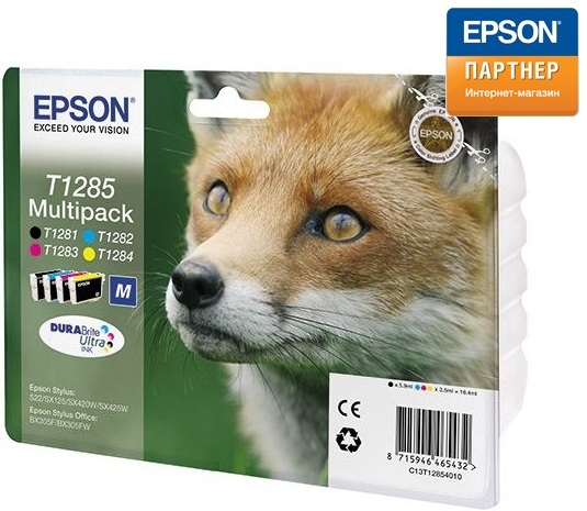 Набор картриджей Epson C13T12854012 для Stylus S22/SX125/SX420W/SX425W, Stylus Office BX305F/BX305FW