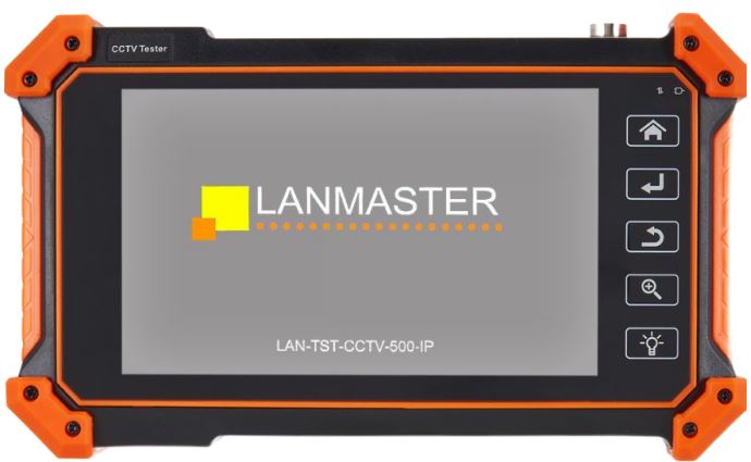 Тестер Lanmaster LAN-TST-CCTV-500-IP цифровых и ан-вых систем видеонаблюдения, сенсорный дисплей 5.4