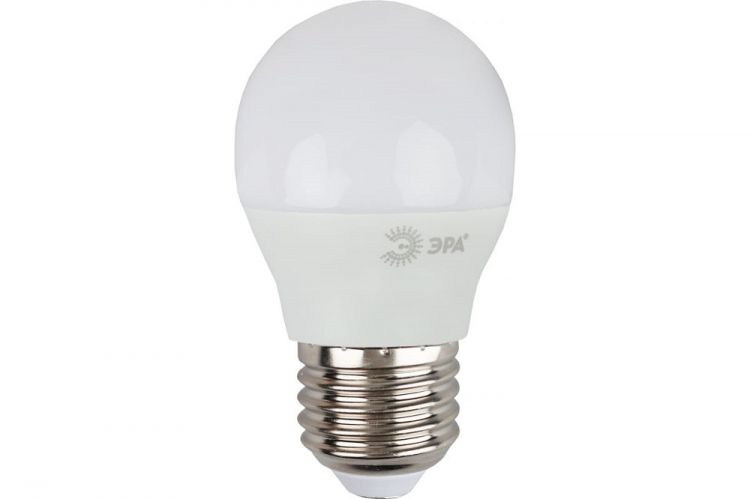 Лампа светодиодная ЭРА Б0029043 P45-9W-827-E27 (диод, шар, 9Вт, тепл, E27)