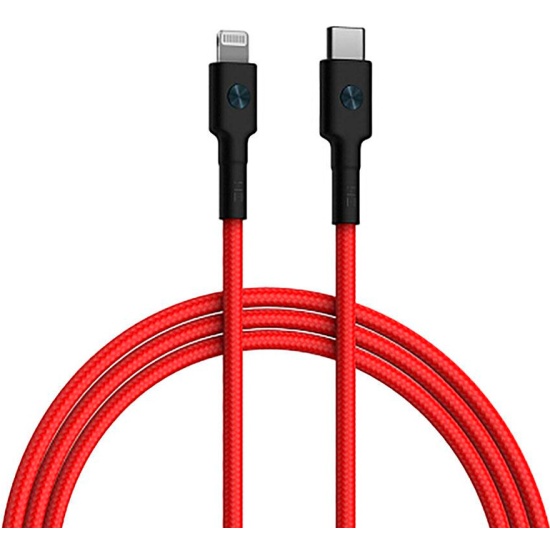Кабель интерфейсный ZMI AL875 Red USB Type-C/Lightning, красный, 1.5м