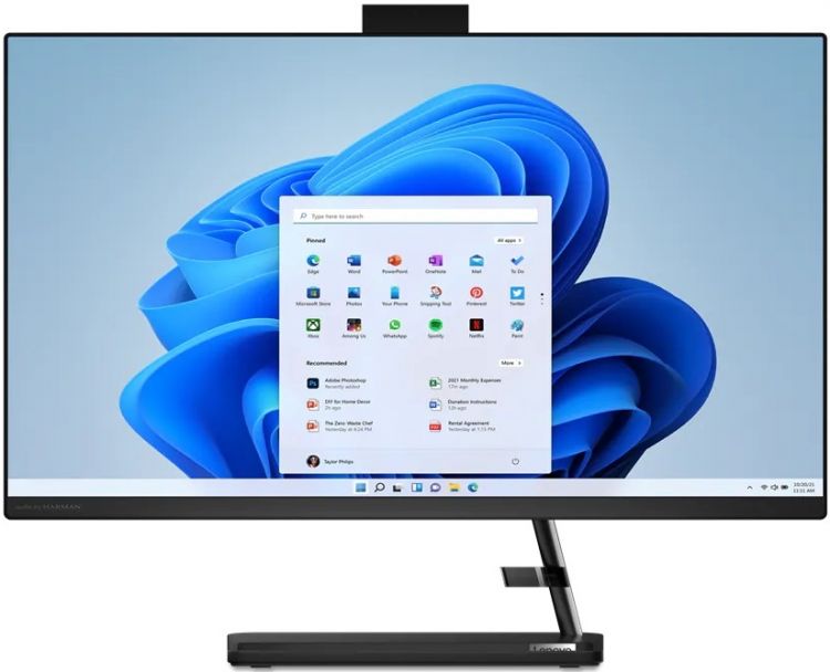 Моноблок 27'' Lenovo IdeaCentre AIO 3 27IAP7 F0GJ00PVRU i5-12450H/16GB/512GB SSD/UHD Graphics/1920x1080/IPS/noDVD/cam/BT/WiFi/USB kbd/USB mouse/noOS/b