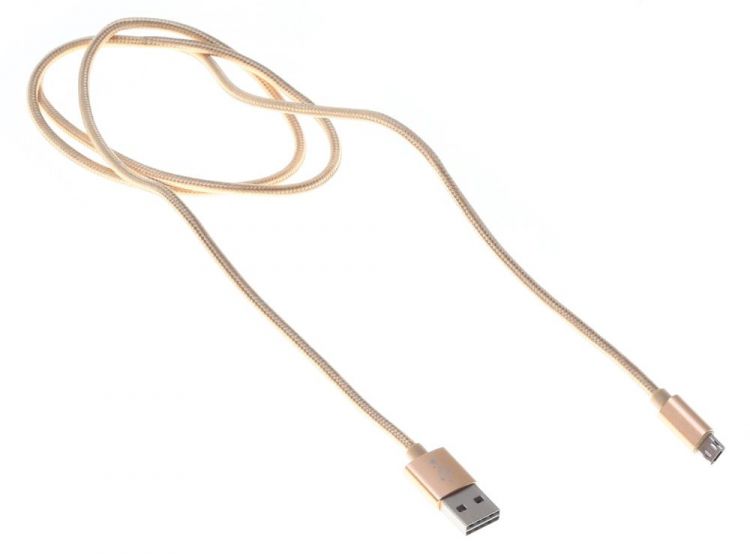 Кабель Buro BHP RET MICUSB-BR gold Braided золотистый USB A(m) micro USB B (m) 1м 485605
