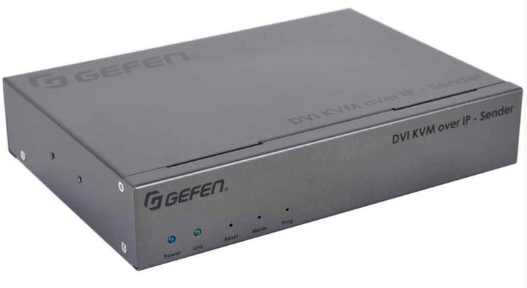 Передатчик сигналов Gefen EXT-DVIKA-LANS-TX DVI-D, USB, RS-232, аудио и ИК в Ethernet с проходным выходом DVI