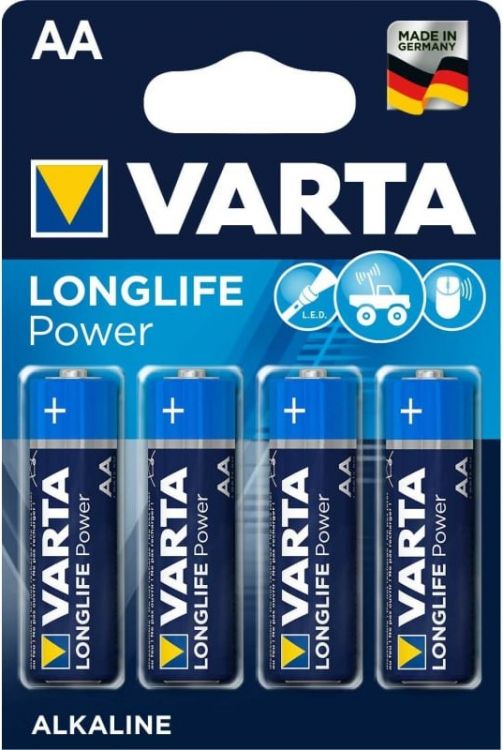 Батарейка Varta LONGLIFE POWER (HIGH ENERGY) LR6 AA BL4 Alkaline 1.5V (4906) (4/80/400)